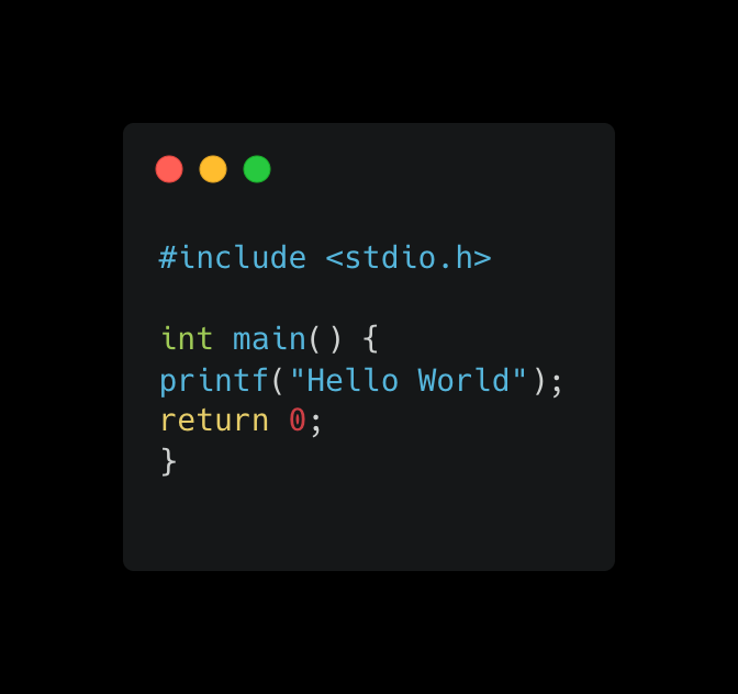 Hello World program in C